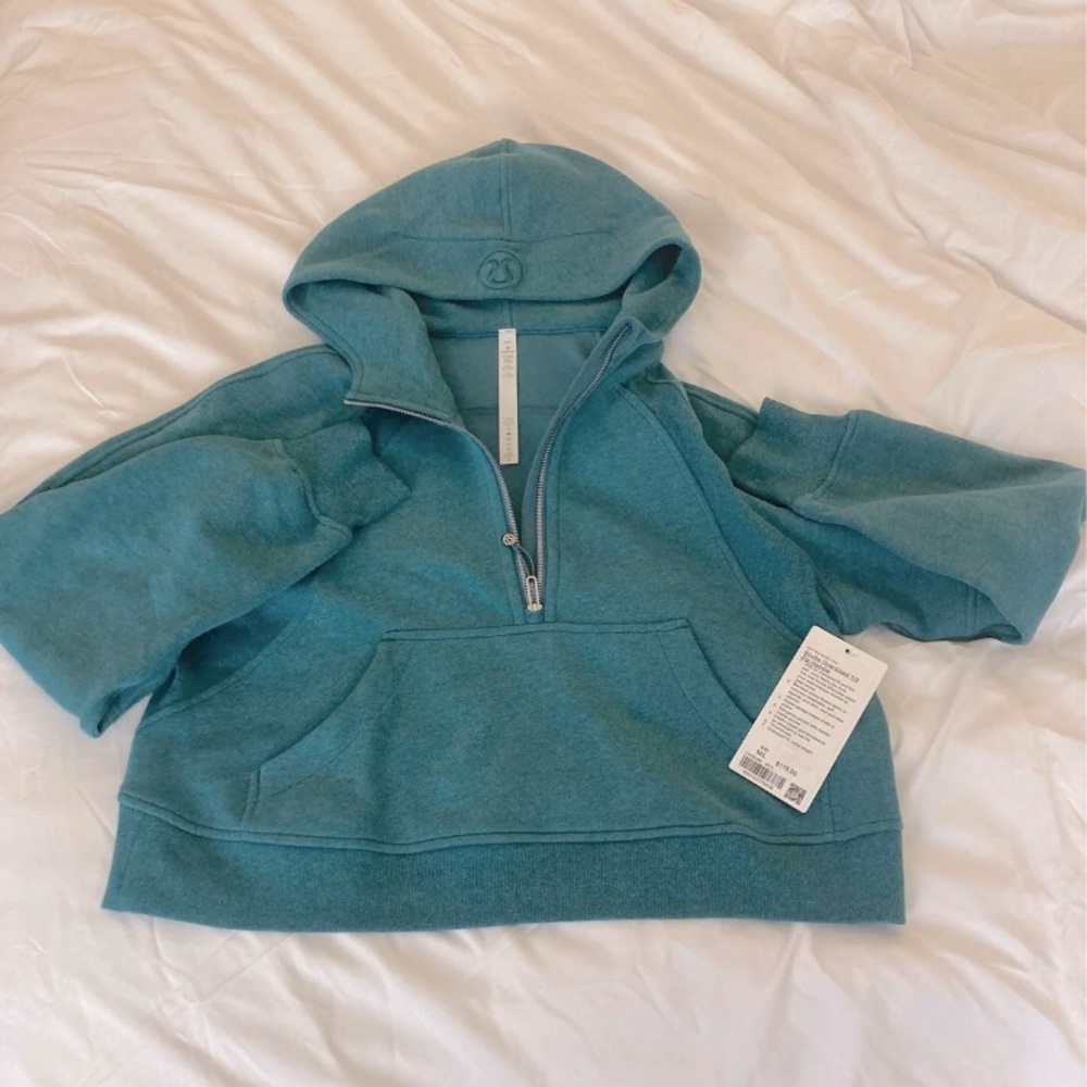 New Lululemon Scuba 1/2 Half Zip M/L Desert Teal